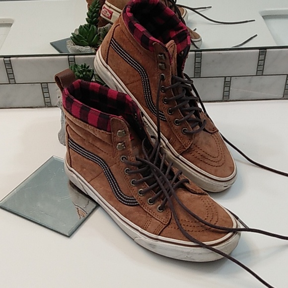 Vans Other - Vans SK8-HI MTE-1 'Plaid Brown'